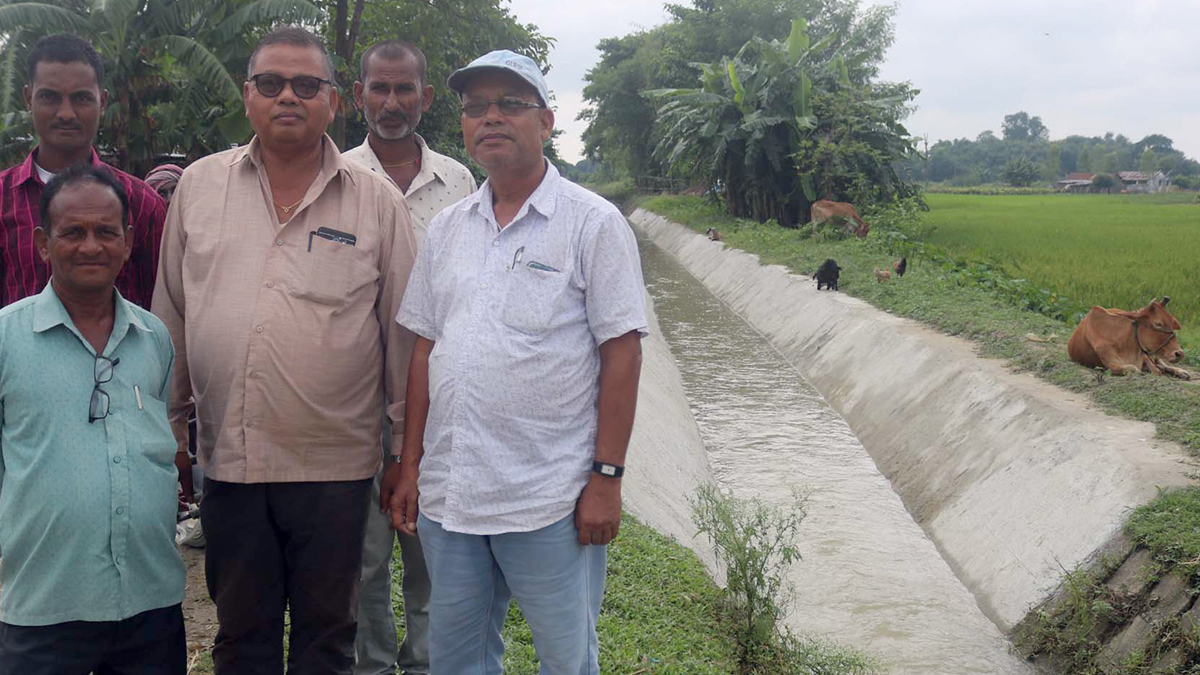 बीस वर्षपछि नहरमा पानी